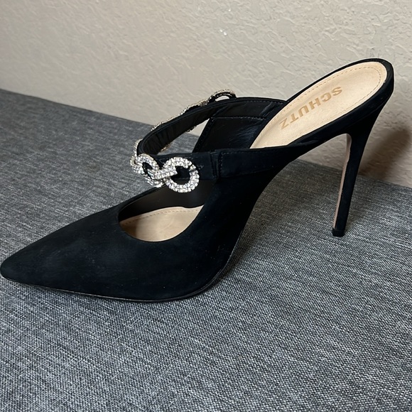 Schutz Black Pointy Heels - Picture 6 of 10